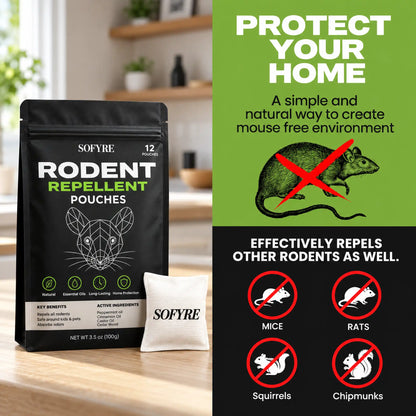 Place These Pouches Anywhere Mice Hide - And Watch Them Disappear.